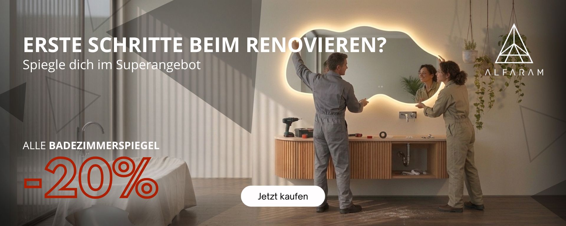 ALLE BADEZIMMERSPIEGEL -20%!